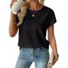image:imageSHEWIN Women Tops Ruffle Sleeve Shirts Business Casual Dressy Work Blouse 2026Black