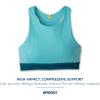 imageBrooks Womens 3 Pocket Sports Bra for Running Workouts ampamp SportsAquaMoroccan Blue