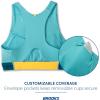 imageBrooks Womens 3 Pocket Sports Bra for Running Workouts ampamp SportsAquaMoroccan Blue