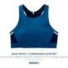imageBrooks Womens 3 Pocket Sports Bra for Running Workouts ampamp SportsBlue AshIce BlueNavy