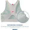 imageBrooks Womens 3 Pocket Sports Bra for Running Workouts ampamp SportsMint Mix