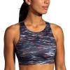 imageBrooks Womens 3 Pocket Sports Bra for Running Workouts ampamp SportsSundial Velocity Print