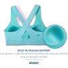 imageBrooks Womens Crossback 20 Sports Bra for Running Workouts ampamp SportsAqua