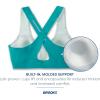 imageBrooks Womens Crossback 20 Sports Bra for Running Workouts ampamp SportsNile Green