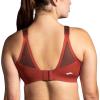 imageBrooks Womens Scoopback 20 Sports Bra for High Impact Running Workouts ampamp Sports with Maximum SupportCopperRun RaisinIce Blue