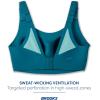 imageBrooks Womens Scoopback 20 Sports Bra for High Impact Running Workouts ampamp Sports with Maximum SupportMoroccan BlueAqua