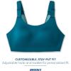imageBrooks Womens Scoopback 20 Sports Bra for High Impact Running Workouts ampamp Sports with Maximum SupportMoroccan BlueAqua