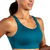 imageBrooks Womens Scoopback 20 Sports Bra for High Impact Running Workouts ampamp Sports with Maximum SupportMoroccan BlueAqua
