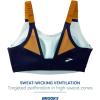 imageBrooks Womens Scoopback 20 Sports Bra for High Impact Running Workouts ampamp Sports with Maximum SupportNavyBurnt OliveIce Blue