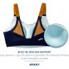 imageBrooks Womens Scoopback 20 Sports Bra for High Impact Running Workouts ampamp Sports with Maximum SupportNavyBurnt OliveIce Blue
