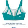 imageBrooks Womens Scoopback 20 Sports Bra for High Impact Running Workouts ampamp Sports with Maximum SupportNile GreenLight Mint