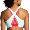 imageBrooks Womens Strappy 20 Sports Bra for Running Workouts ampamp Sports with Medium SupportMint MixHyper Pink