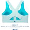 imageBrooks Womens Zip 20 Sports Bra for Running Workouts ampamp SportsIce BlueVivid Teal