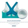 imageBrooks Womens Zip 20 Sports Bra for Running Workouts ampamp SportsNile GreenLagoonLight Mint
