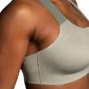 imageBrooks Womens Zip 20 Sports Bra for Running Workouts ampamp SportsPebbleDark PebbleCool Mint