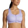 imageBrooks Womens Zip 20 Sports Bra for Running Workouts ampamp SportsViolet Dash