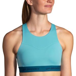 imageBrooks Womens 3 Pocket Sports Bra for Running Workouts ampamp SportsAquaMoroccan Blue