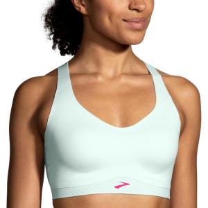 imageBrooks Womens Strappy 20 Sports Bra for Running Workouts ampamp Sports with Medium SupportMint MixHyper Pink