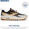 imageBrooks Mens Cascadia 18 Mountain Trail Running ShoeBlackBlue WashOrange