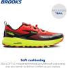 imageBrooks Mens Cascadia 18 Mountain Trail Running ShoeCherry TomatoLimeBlack