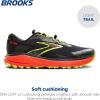 imageBrooks Mens Divide 5 Trail Running ShoeBlackCherryLime