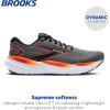 imageBrooks Mens Glycerin 21 Neutral Running ShoeGreyMandarin RedGreen