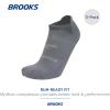 imageBrooks RunIn No Show Socks I Comfort Fit Unisex Performance Running Socks 3Pack SetAsphalt