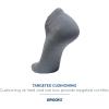 imageBrooks RunIn No Show Socks I Comfort Fit Unisex Performance Running Socks 3Pack SetAsphalt