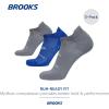 imageBrooks RunIn No Show Socks I Comfort Fit Unisex Performance Running Socks 3Pack SetAsphalt Royal Asphalt