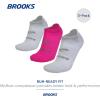 imageBrooks RunIn No Show Socks I Comfort Fit Unisex Performance Running Socks 3Pack SetLt GreyPinkLt Grey