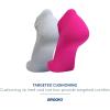 imageBrooks RunIn No Show Socks I Comfort Fit Unisex Performance Running Socks 3Pack SetLt GreyPinkLt Grey
