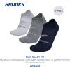 imageBrooks RunIn No Show Socks I Comfort Fit Unisex Performance Running Socks 3Pack SetNavyAsphaltLt Grey