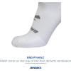 imageBrooks RunIn No Show Socks I Comfort Fit Unisex Performance Running Socks 3Pack SetWhite