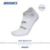 imageBrooks RunIn No Show Socks I Comfort Fit Unisex Performance Running Socks 3Pack SetWhite