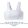 imageBrooks Womens Convertible 20 Sports Bra for High Impact Running Workouts and Sports with Maximum SupportWhite