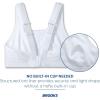 imageBrooks Womens Convertible 20 Sports Bra for High Impact Running Workouts and Sports with Maximum SupportWhite