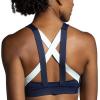 imageBrooks Womens Plunge Sports Bra for Running Workouts ampamp SportsNavyIce BlueBurnt Olive