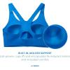 imageBrooks Womens Racerback 20 Sports Bra for High Impact Running Workouts ampamp Sports with Maximum SupportAzure Blue