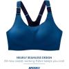 imageBrooks Womens Racerback 20 Sports Bra for High Impact Running Workouts ampamp Sports with Maximum SupportBlue AshNavy