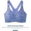 imageBrooks Womens Racerback 20 Sports Bra for High Impact Running Workouts ampamp Sports with Maximum SupportBlue Lavender Terrain Print