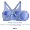 imageBrooks Womens Racerback 20 Sports Bra for High Impact Running Workouts ampamp Sports with Maximum SupportBlue Lavender Terrain Print
