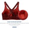 imageBrooks Womens Racerback 20 Sports Bra for High Impact Running Workouts ampamp Sports with Maximum SupportRr Glitch PrintCopper