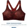 imageBrooks Womens Racerback 20 Sports Bra for High Impact Running Workouts ampamp Sports with Maximum SupportRr Glitch PrintCopper