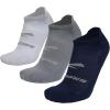 imageBrooks RunIn No Show Socks I Comfort Fit Unisex Performance Running Socks 3Pack SetNavyAsphaltLt Grey