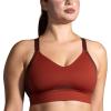 imageBrooks Womens Interlace Sports Bra for High Impact Running Workouts ampamp Sports with Maximum SupportCopperRun Raisin