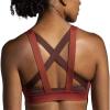 imageBrooks Womens Plunge Sports Bra for Running Workouts ampamp SportsCopperRun RaisinIce Blue