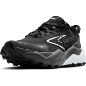 imageBrooks Mens Caldera 8 Ultra Trail Running ShoeBlackBlackened PearlWhite