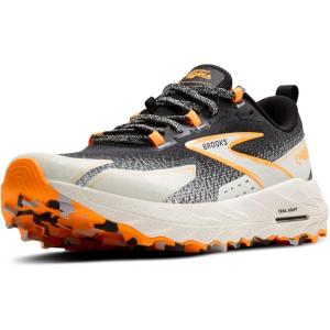 imageBrooks Mens Cascadia 18 Mountain Trail Running ShoeBlackBlue WashOrange