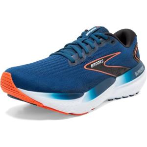 imageBrooks Mens Glycerin 21 Neutral Running ShoeBlue OpalBlackNasturtium