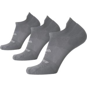 imageBrooks RunIn No Show Socks I Comfort Fit Unisex Performance Running Socks 3Pack SetAsphalt
